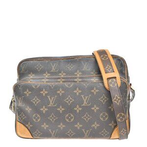 LOUIS VUITTON Nile Crossbody Shoulder Bag Monogram Leather Brown M45244 82MA341
